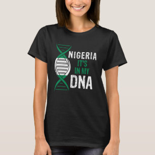 Camiseta Nigeria está en mi ADN Orgullosa bandera nigeriana