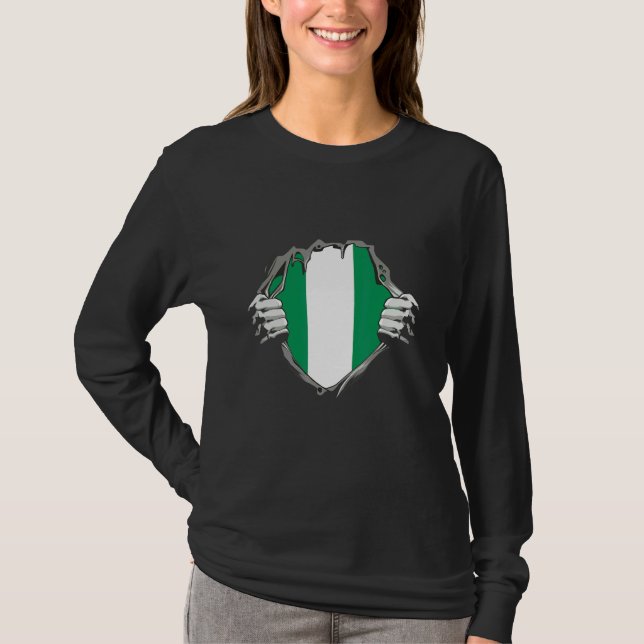 Camiseta Nigeria Flag (Anverso)