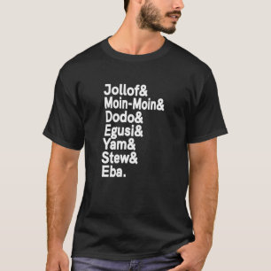 Camiseta Nigeria Naija de jollof Rice de comida africana de