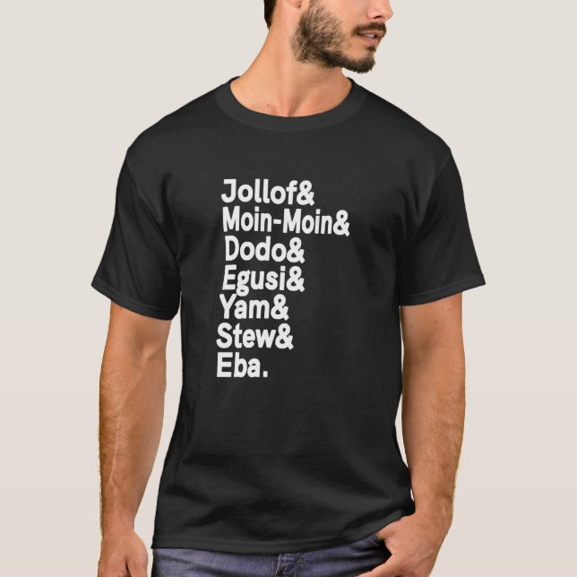 Camiseta Nigeria Naija de jollof Rice de comida africana de (Anverso)