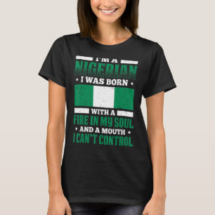 Camiseta Nigeria Orgullo Nigeriano afroamericano R