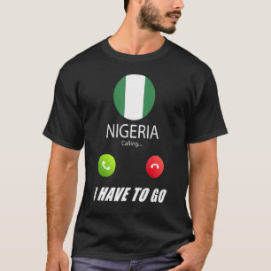 Camiseta Nigeria, un recuerdo con bandera de Nigeria que ll