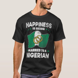 Camiseta Nigerian Wedding Nigeria Marriage Flag Married