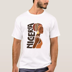 Camiseta Nigerianas recuerdo de mujeres africanas negras el