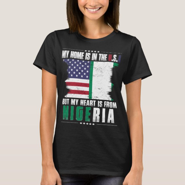 Camiseta Nigeriano americano de origen americano de Nigeria (Anverso)