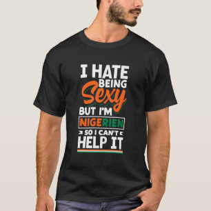 Camiseta Nigerien Níger Nigerien Bandera Níger Graciosa