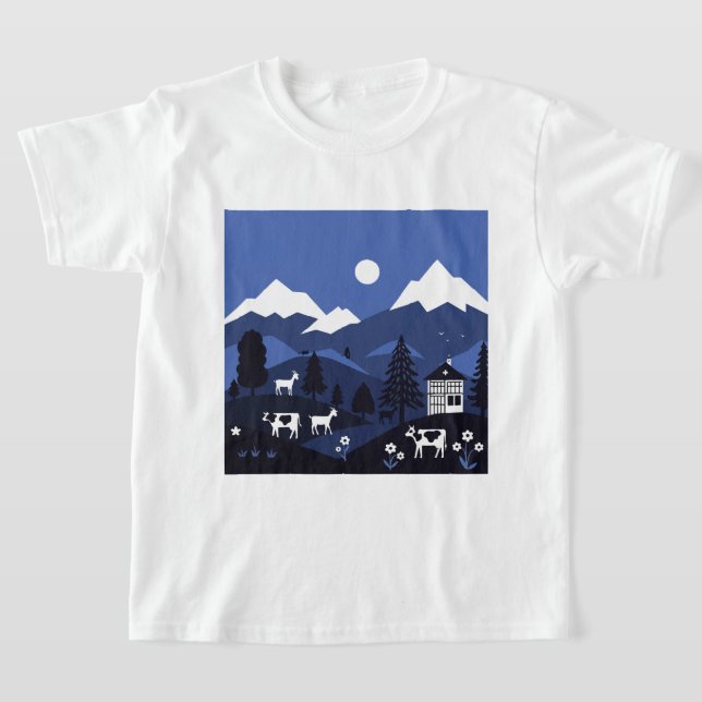 Camiseta Night mountain view (Distribución)