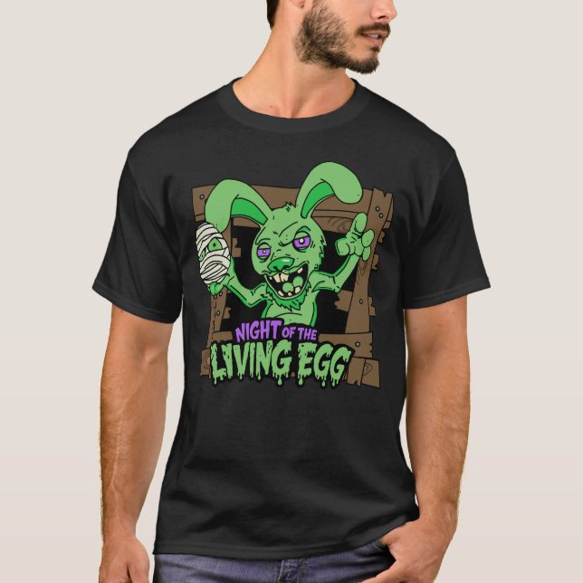 Camiseta Night of the Living Egg (Anverso)
