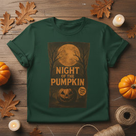 Camiseta Night of the Pumpkin Retro Horror Movie Poster