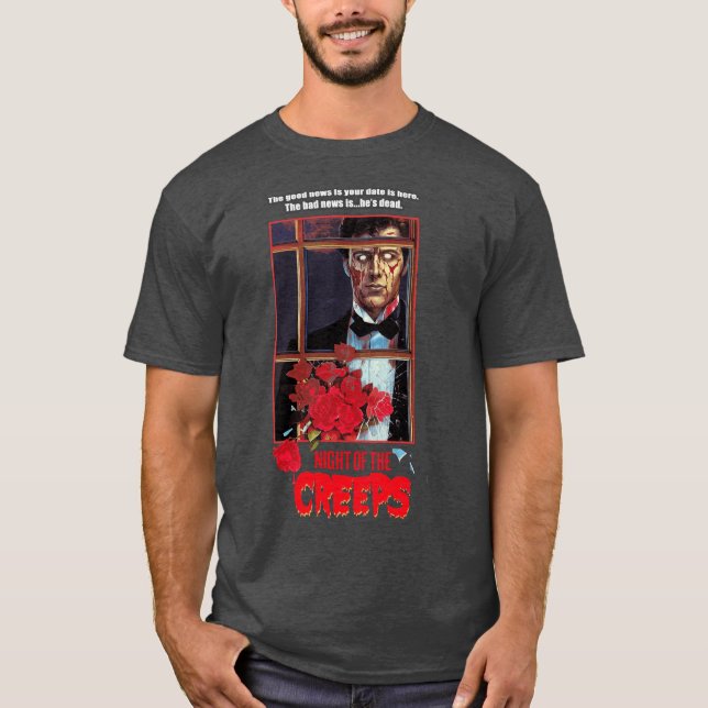 Camiseta NIGHT OFHE CREEPS friends funny (Anverso)