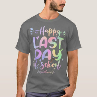 Camiseta Night Senior Happy Last Day of School Funny Tie Dy
