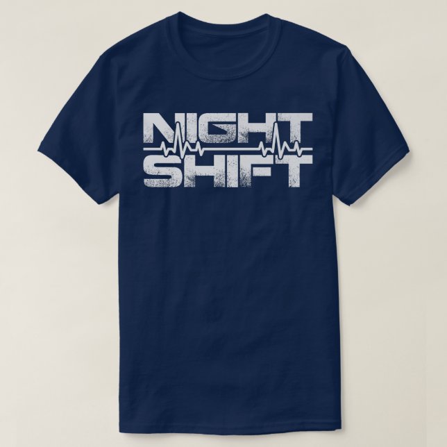 Camiseta Night Shift Different Breed Stethoscope Funny Nurs (Diseño del anverso)