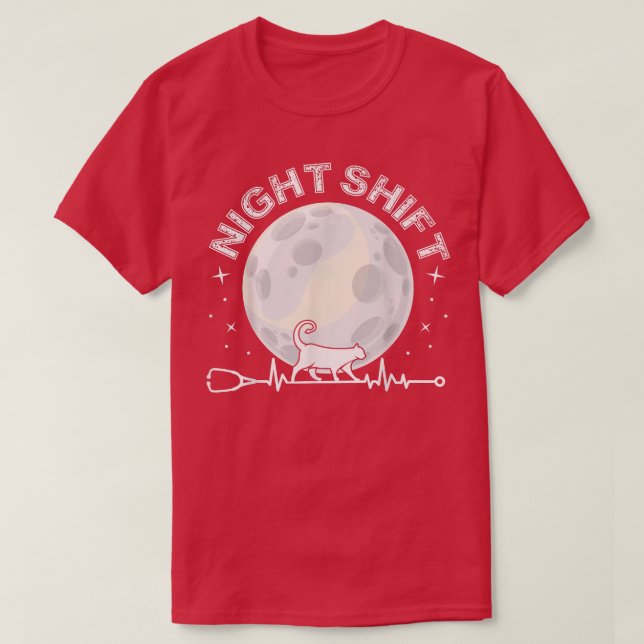 Camiseta Night Shift Different Breed Stethoscope Funny Nurs (Diseño del anverso)