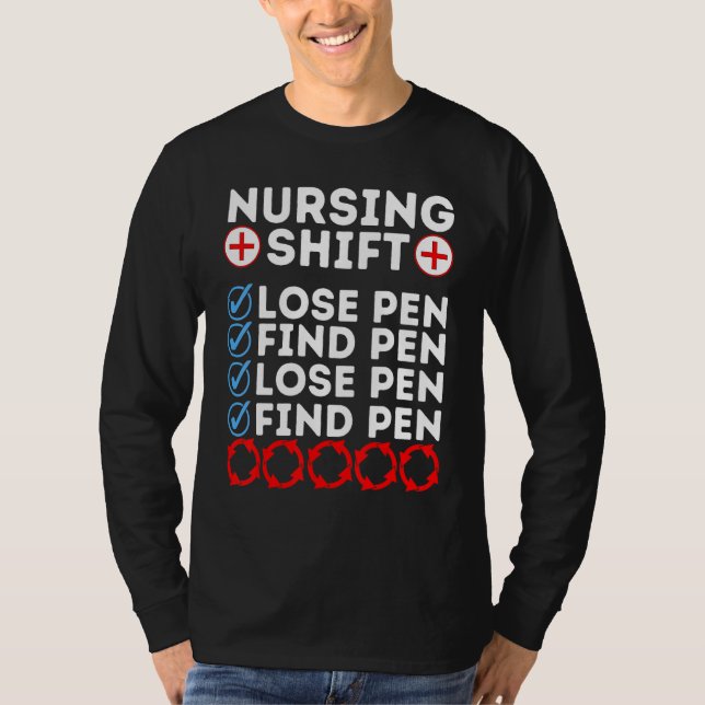 Camiseta Night Shift Nurse Day Quote Nursing Week Shifting  (Anverso)