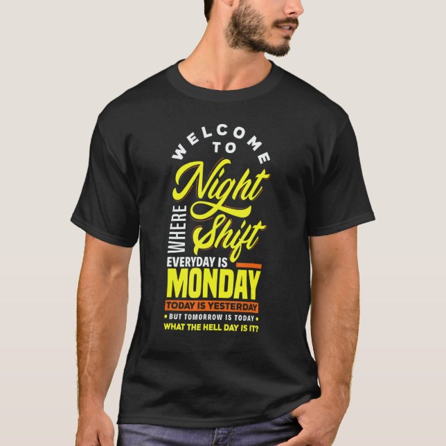 Camiseta Night Shift Worker Nurse Overnight (Anverso)