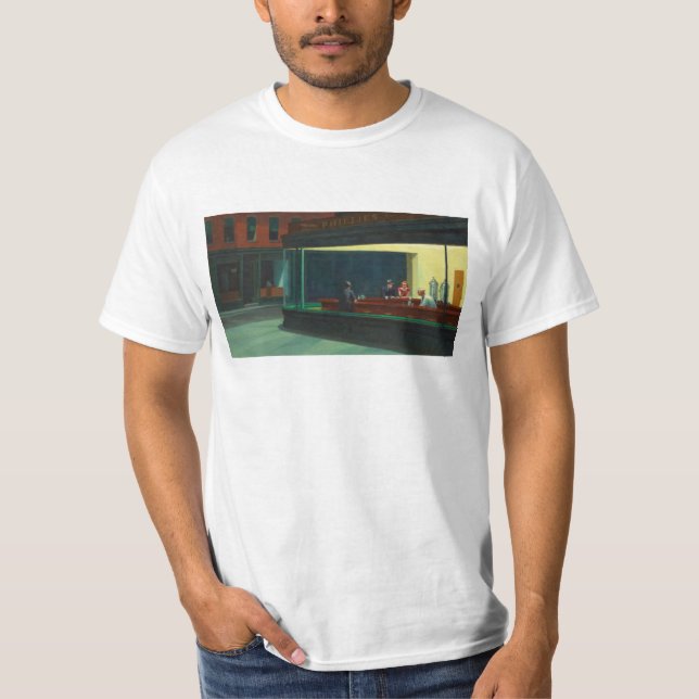 Camiseta Nighthawks - Edward Hopper (Anverso)