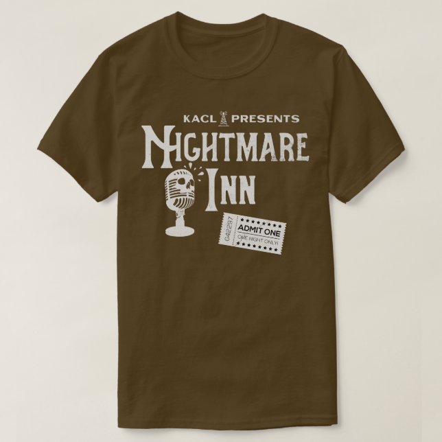 Camiseta Nightmare Inn Vintage Version (Diseño del anverso)