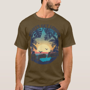 Camiseta Nights Get Longer Life Gets Better Beach Summer Gr