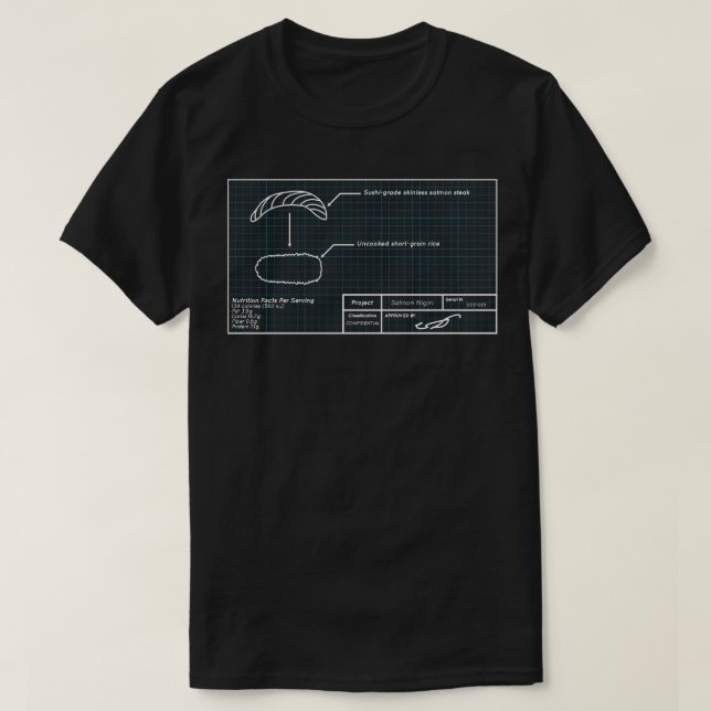 Camiseta Nigiri Blueprint (Diseño del anverso)