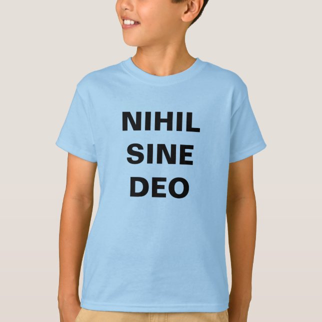CAMISETA NIHIL SINE DEO CAMISIA (Anverso)