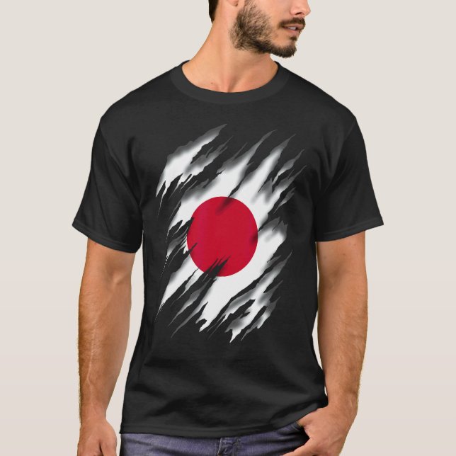 Camiseta Nihon Koku Nippon Koku Bandera japonesa Japón (Anverso)