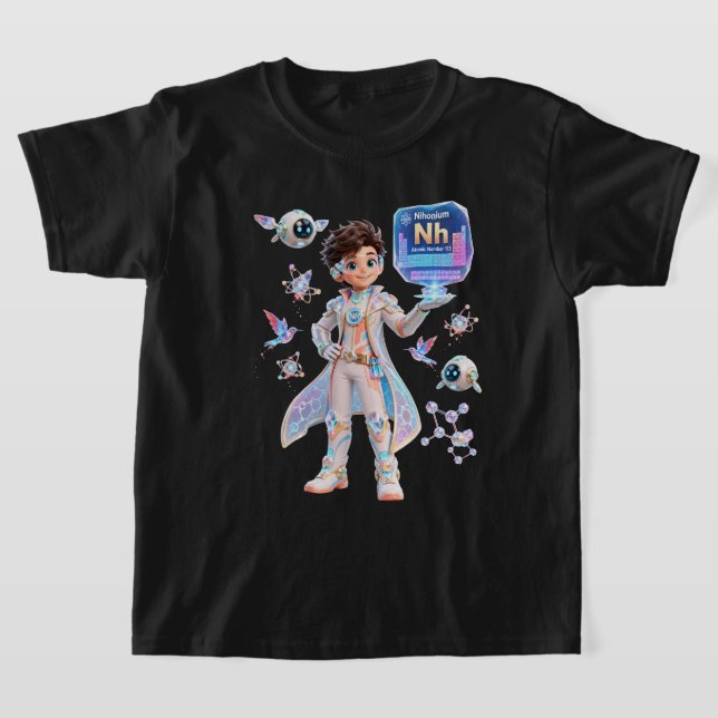Camiseta # Nihonio (Nh) – Atómico | Colección ATOMIVRA™ (Distribución)