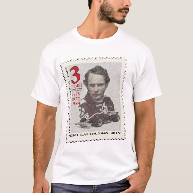 Camiseta Niki Lauda Stamp (Anverso)
