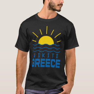 Camiseta Nikiti Grecia Sunshine and Sea Men's Black