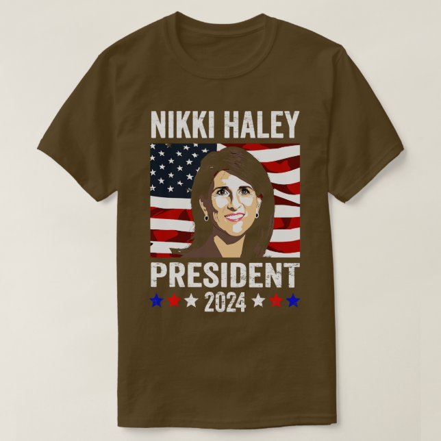 Camiseta Nikki Haley para la campaña Nikki Haley 2024 (Diseño del anverso)