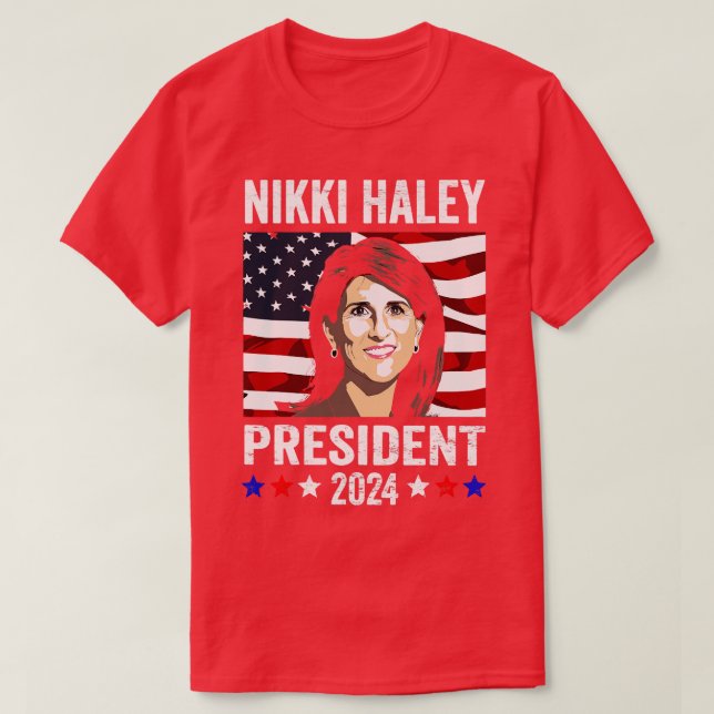 Camiseta Nikki Haley para la campaña Nikki Haley 2024 (Diseño del anverso)