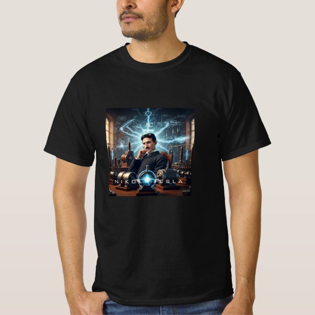 Camiseta Nikola Tesla (Anverso)