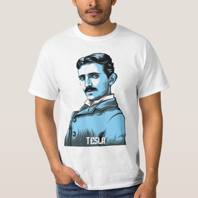 Camiseta Nikola Tesla (Anverso)