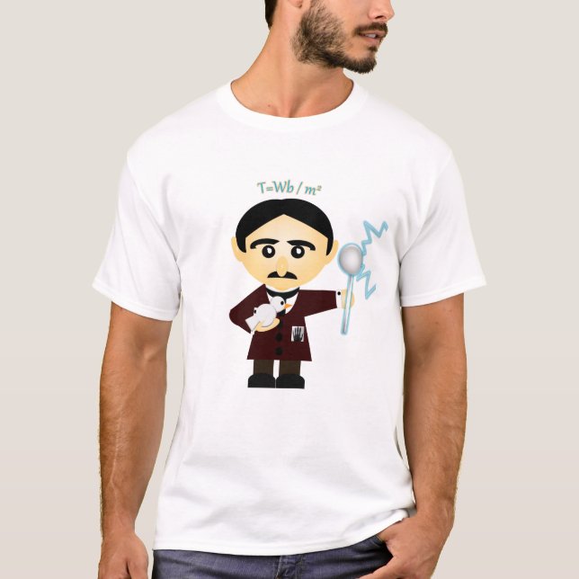Camiseta Nikola Tesla (Anverso)