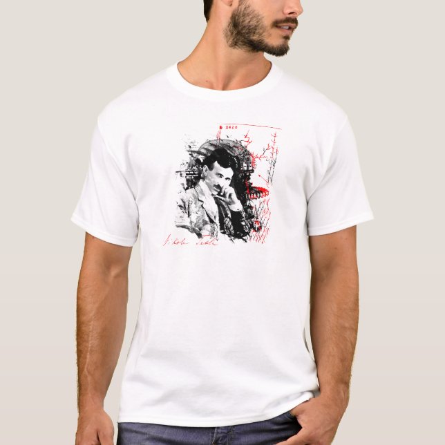 Camiseta Nikola Tesla (Anverso)