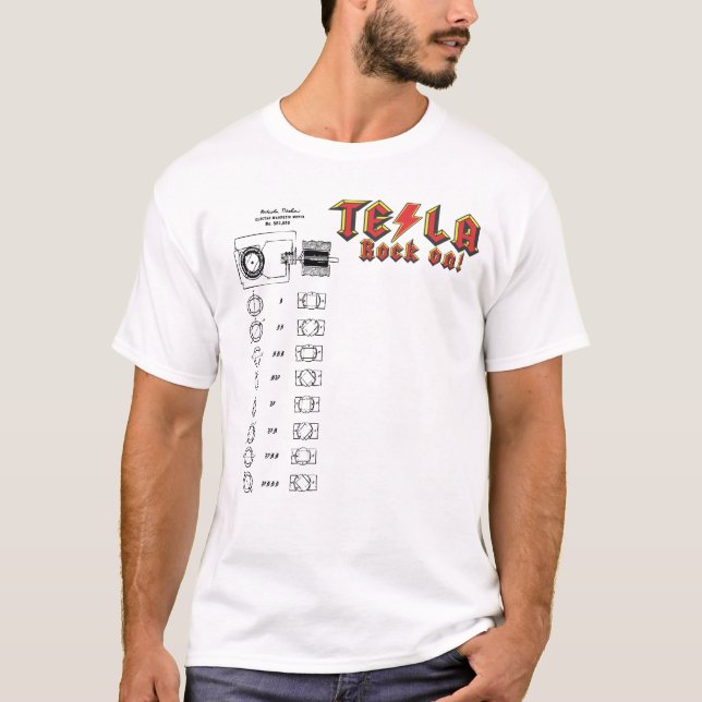 Camiseta Nikola Tesla (Anverso)