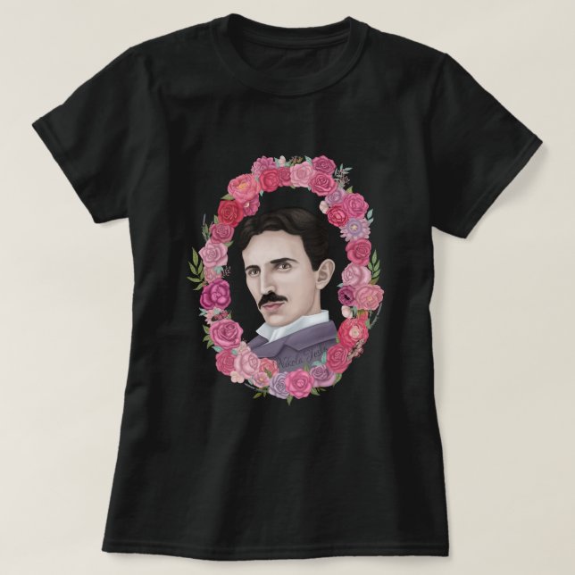 Camiseta Nikola Tesla (Diseño del anverso)
