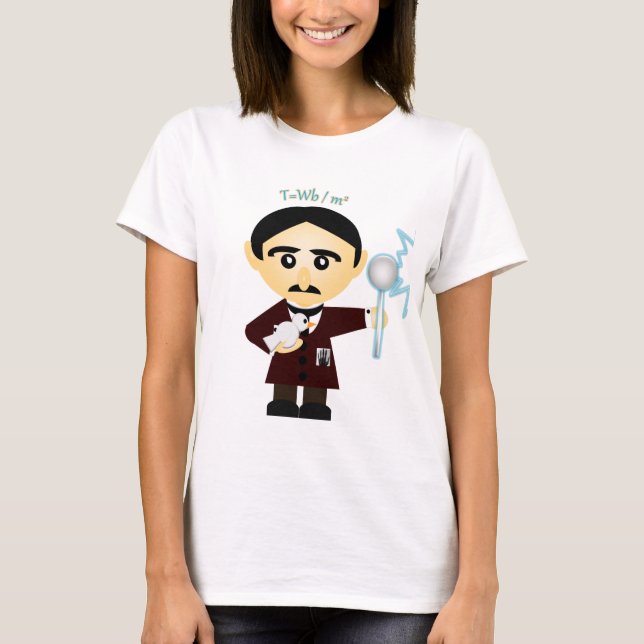 Camiseta Nikola Tesla (Anverso)
