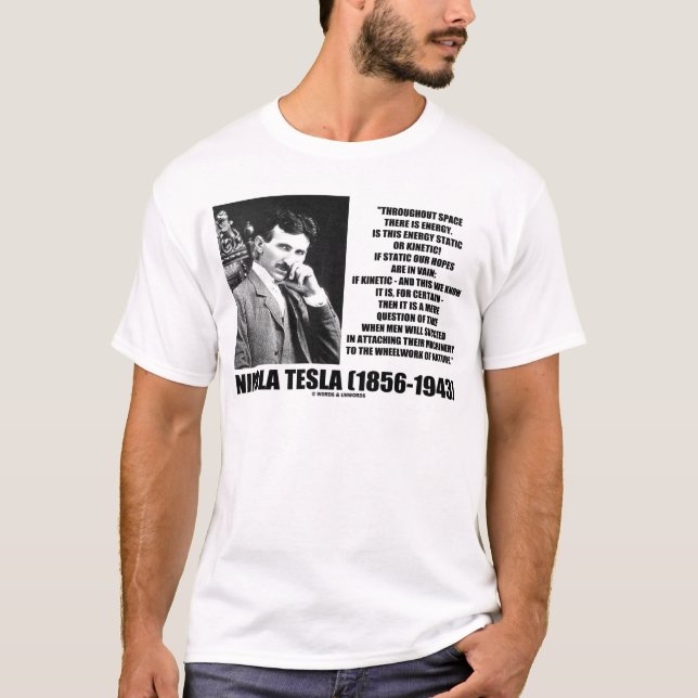 Camiseta Nikola Tesla Rueda De La Energía Cinética De La Na (Anverso)