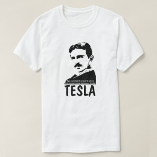 Camiseta Nikola Tesla Secretos De La Cita Científica Del U
