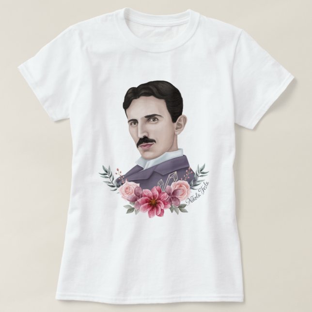 Camiseta Nikola Tesla T-Shirt (Diseño del anverso)