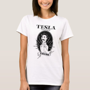 Camiseta Nikola Tesla y su paloma