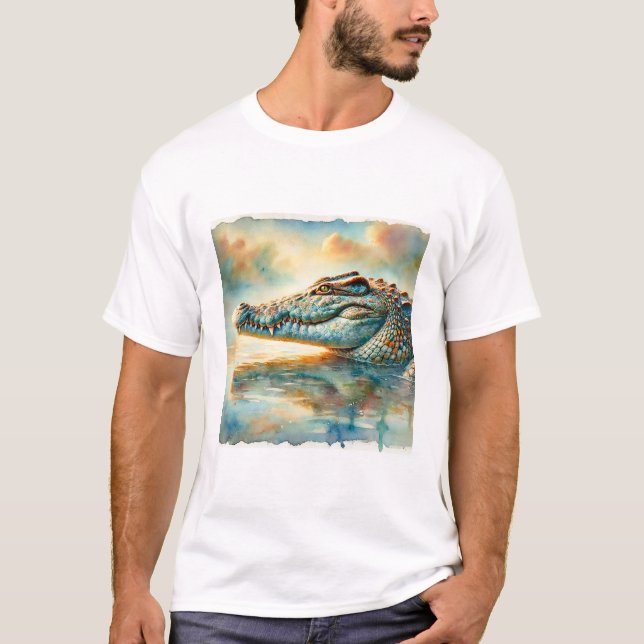 Camiseta Nile crocodile 060924AREF104 - Watercolor (Anverso)