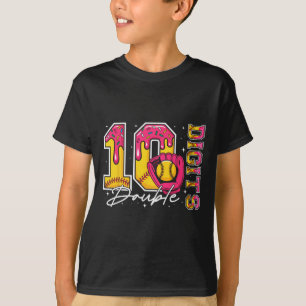 Camiseta Niña 10 Doble Dígito Cumpleaños 10 Helado Suave