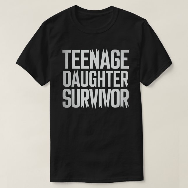 Camiseta Niña adolescente sobreviviente de la muerte de su  (Diseño del anverso)