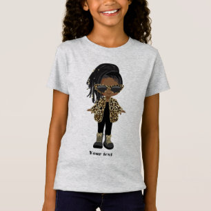 Camiseta Niña Afroamericana