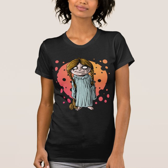 Camiseta Niña asusta (Anverso)