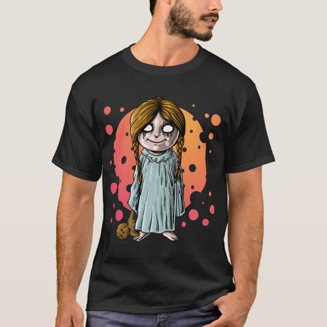 Camiseta Niña asusta (Anverso)