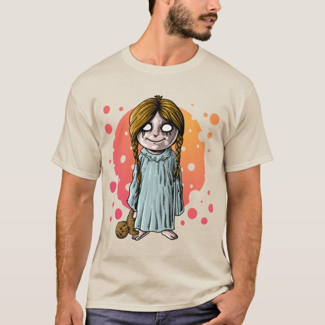 Camiseta Niña asusta (Anverso)