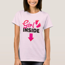 Camiseta Niña bebé adentro