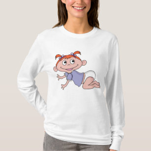 Camiseta Niña Bebé Dibujos Animados Gateando Cabello Rojo L
